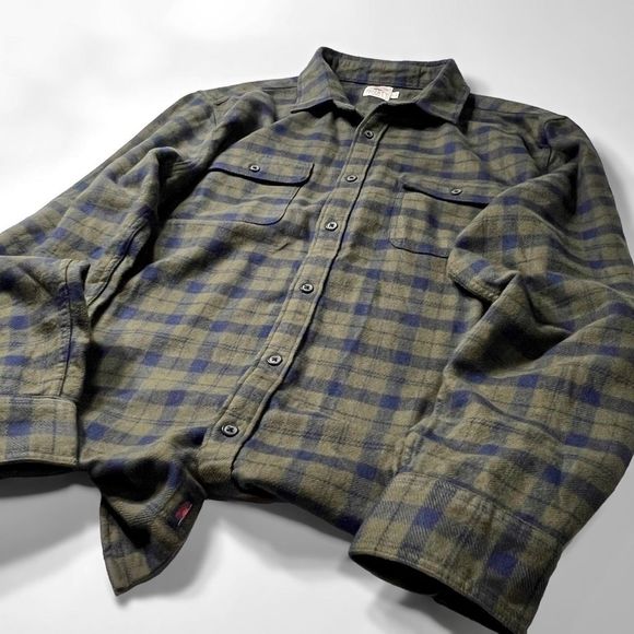 Faherty Other - NWOT Faherty Legend Sweater Shirt Long Sleeve Flannel Green Blue Plaid Mens XL